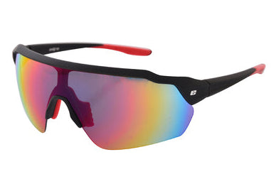 BREEZE SUNGLASSES - Black frame with Grey lenses & mirror coating