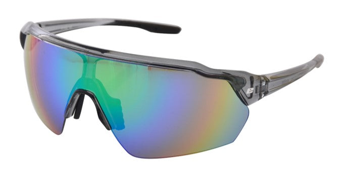 BREEZE SUNGLASSES - Black frame with Grey lenses & mirror coating