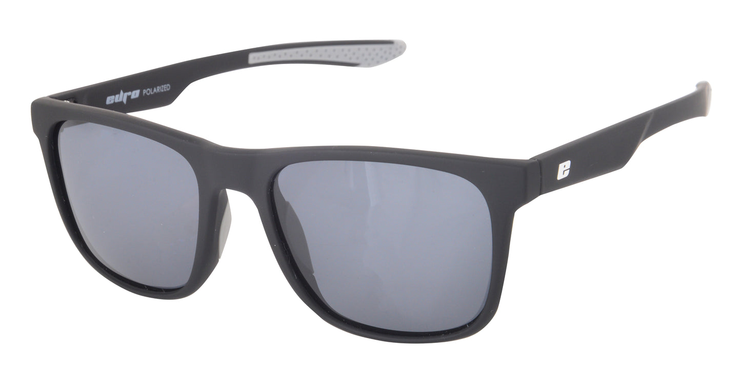 BYRON SUNGLASSES - Black frame with Grey polarized lenses
