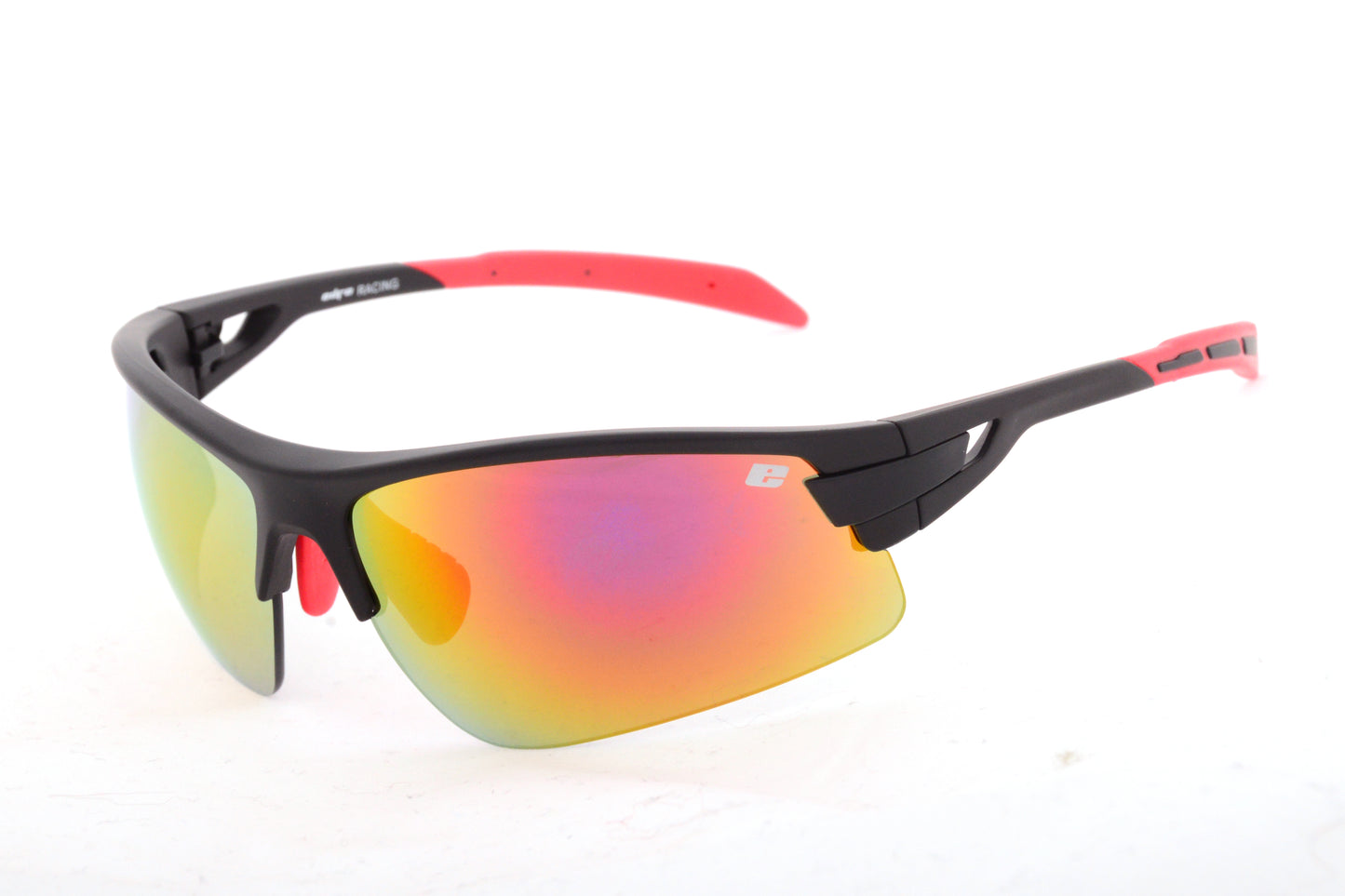 DESCENT SUNGLASSES - Black Frame with Grey Lenses & Mirror Coating