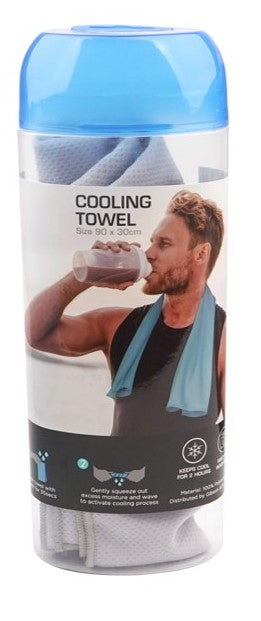 Cooling Towel in Bottle - Grey