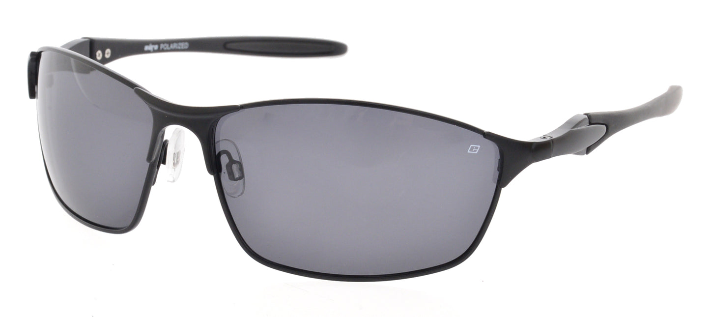 ISLAND - Black with Grey polarized lenses
