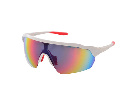 BREEZE - Metallic White frame with Grey lenses & mirror coating