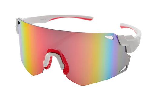 TUBE - White frame with Grey lenses & Red mirror coating