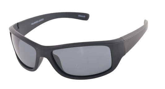 WRAP - Kids Black frame with Grey Polarized lens