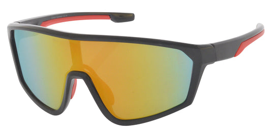 SHIELD - Kids Black/Red frame with Grey lens & Red mirror coating