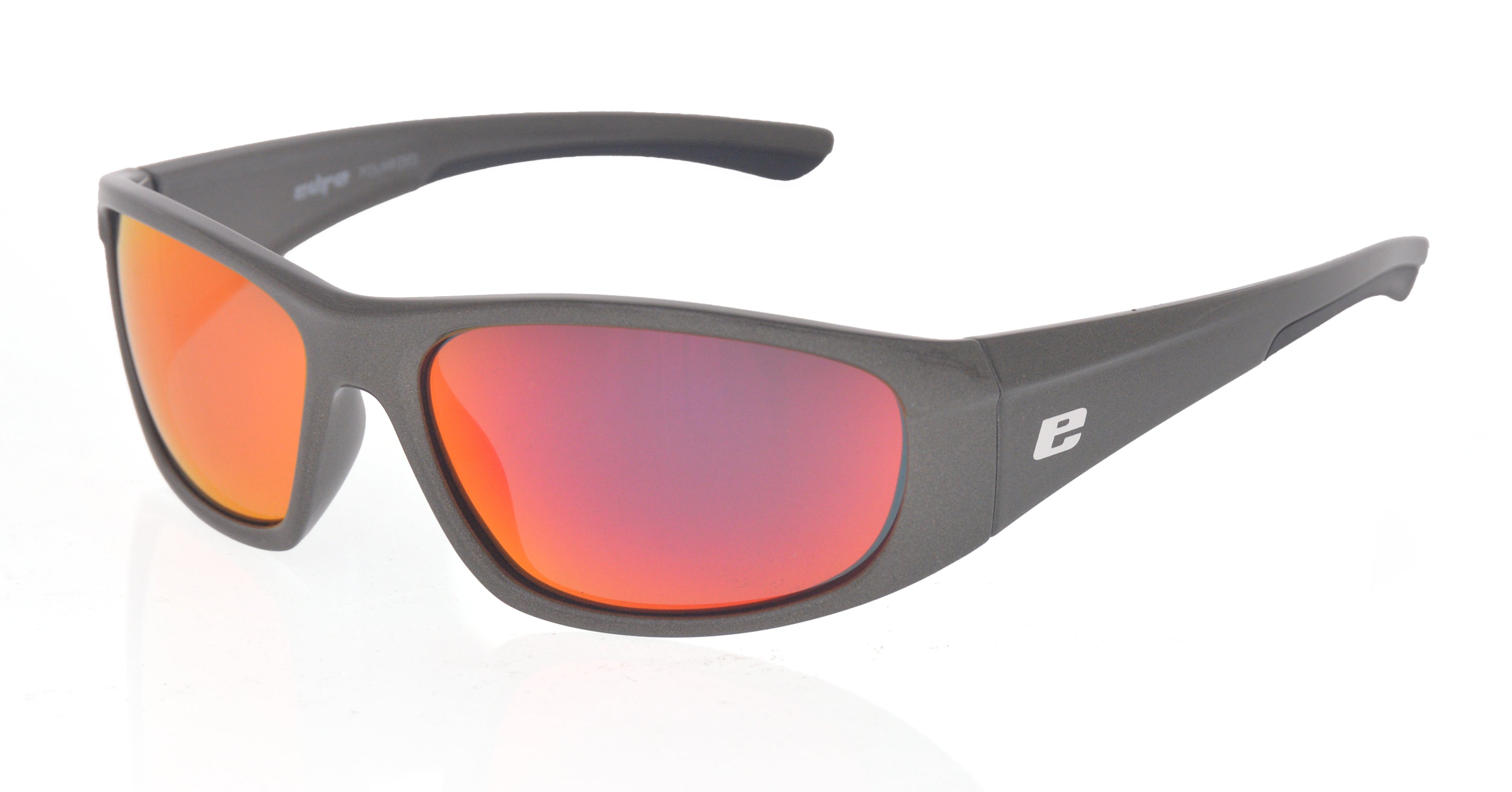 STRATOS SUNGLASSES - Gunmetal frame with Grey polarized lenses & Red mirror coating