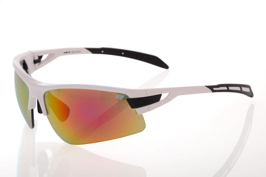 DESCENT - White frame with Grey lenses & mirror coating