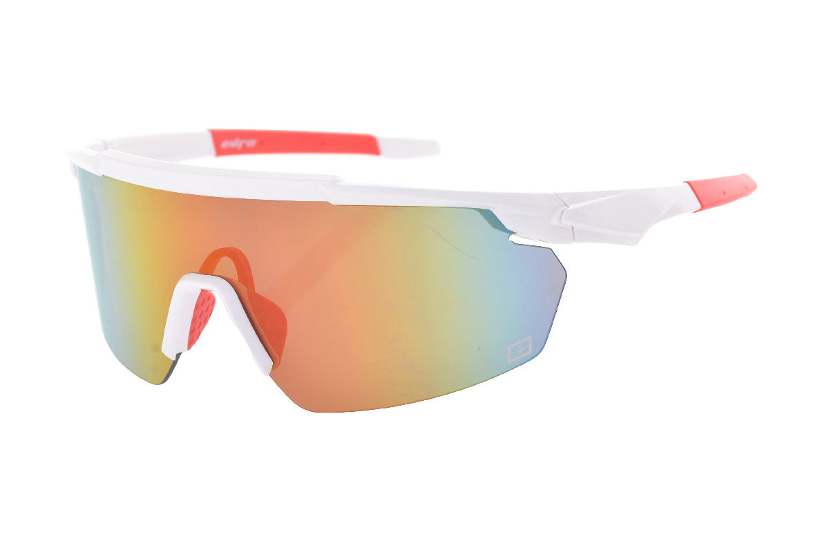 BLADE - White frame with Grey lenses & Red mirror coating